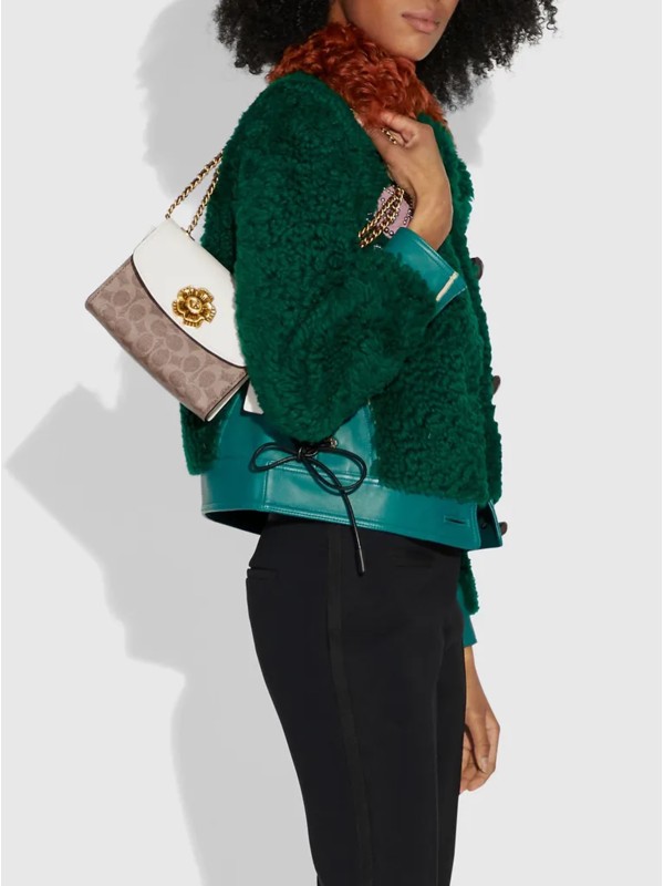 Сумка COACH Parker 18 34256 In Signature Canvas Small Сумка COACH Parker 18 34256 In Signature Canvas Small