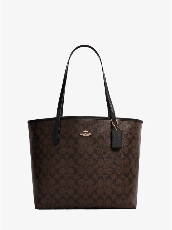 Сумка COACH City Tote 5696 In Signature Canvas Large Сумка COACH City Tote 5696 In Signature Canvas Large