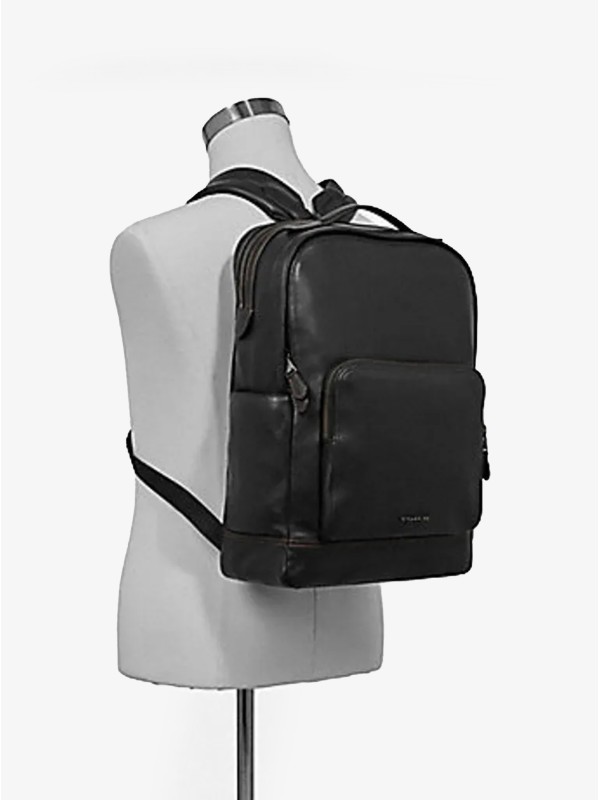 Рюкзак COACH Graham Backpack Real Leather Coated Canvas Men Laptop Bag Рюкзак COACH Graham Backpack Real Leather Coated Canvas Men Laptop Bag