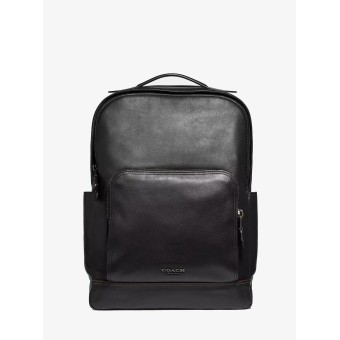 Рюкзак COACH Graham Backpack Real Leather Coated Canvas Men Laptop Bag