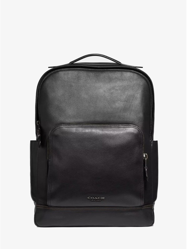 Рюкзак COACH Graham Backpack Real Leather Coated Canvas Men Laptop Bag Рюкзак COACH Graham Backpack Real Leather Coated Canvas Men Laptop Bag