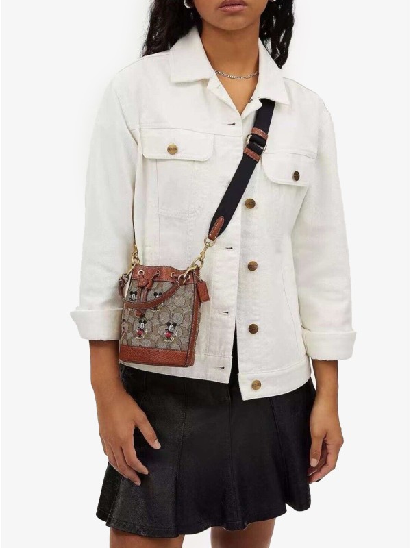 Сумка COACH Dempsey Bucket Bag With Mickey Mouse Print Small Сумка COACH Dempsey Bucket Bag With Mickey Mouse Print Small