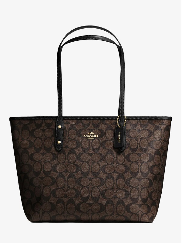 Сумка COACH Zip Top Tote In Signature Canvas Large Сумка COACH Zip Top Tote In Signature Canvas Large