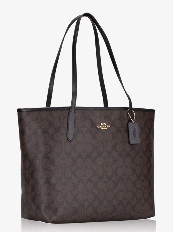 Сумка COACH Zip Top Tote In Signature Canvas Large Сумка COACH Zip Top Tote In Signature Canvas Large