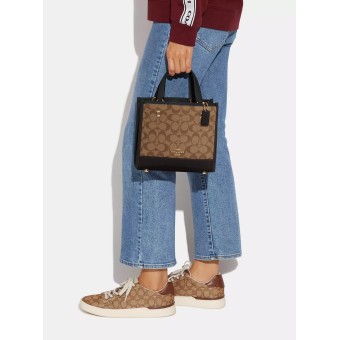 Сумка COACH Dempsey Tote Bag In Signature Canvas Small