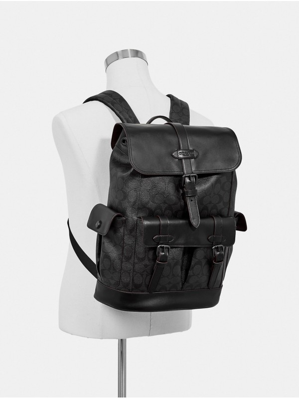 Рюкзак COACH Hudson Backpack 50044 In Signature Canvas Large Рюкзак COACH Hudson Backpack 50044 In Signature Canvas Large